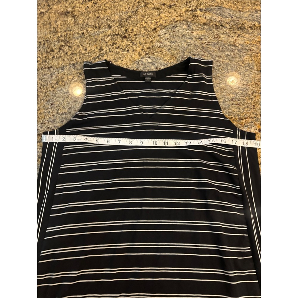 J. Jill Black and White Striped Maxi Dress - Picture 3 of 7